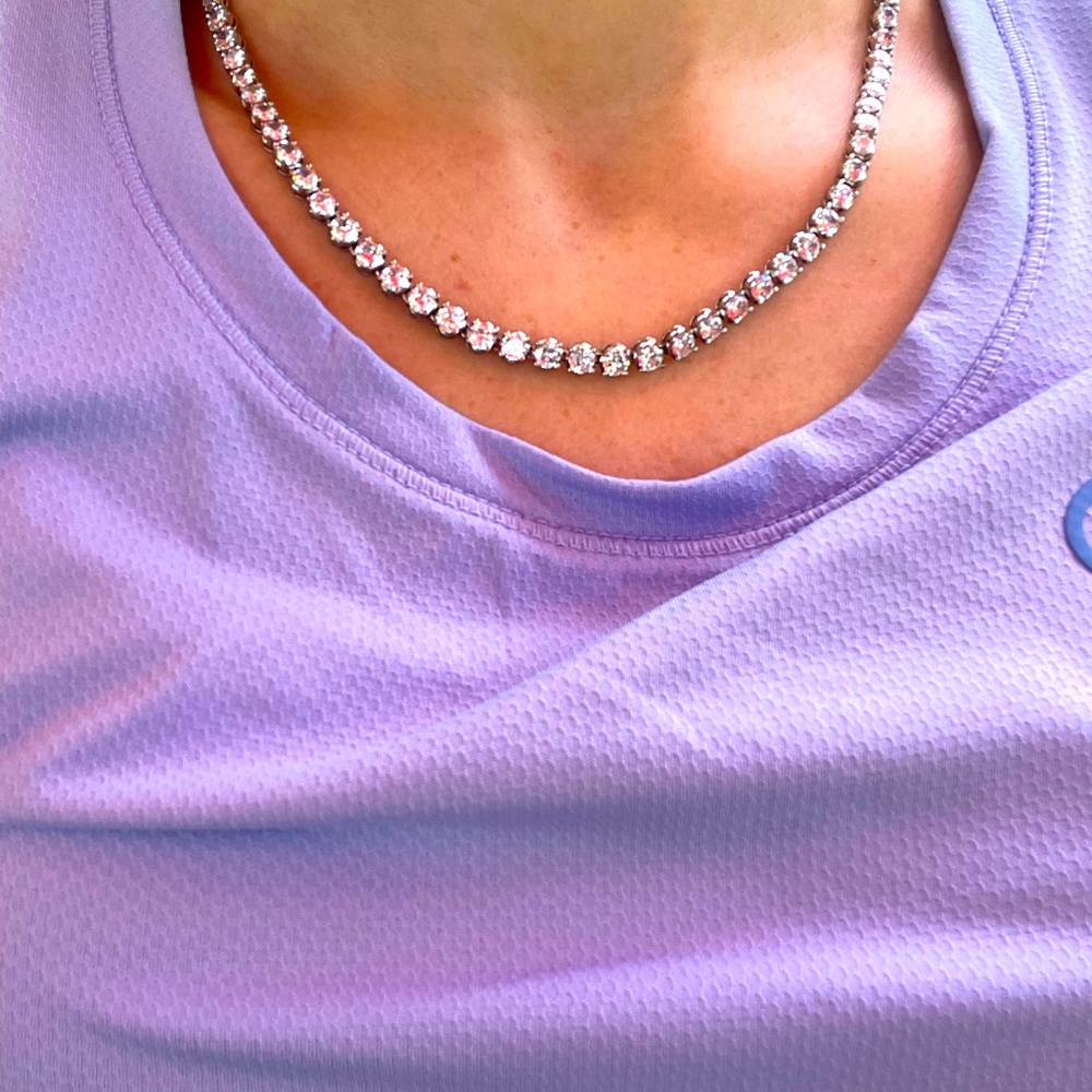 Cubic zirconia necklace